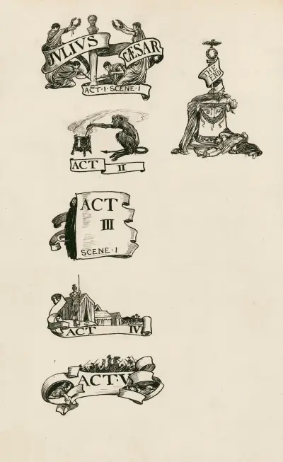 Julius Caesar; Headings av Byam Shaw