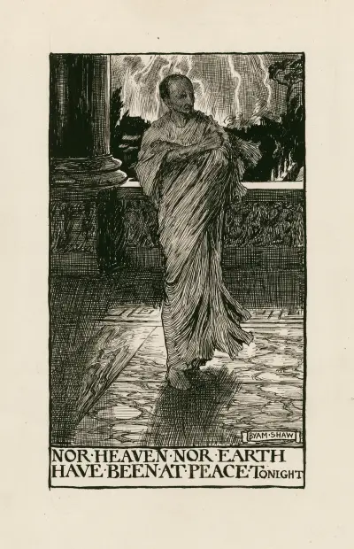 Julius Caesar; Nor heaven nor Earth have been at peace tonight av Byam Shaw
