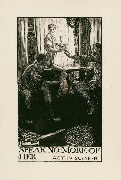 Julius Caesar; Tala inte mer om henne, akt IV scen III av Byam Shaw