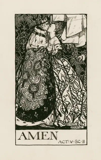 Kung Henrik V; Amen akt V scen II av Byam Shaw