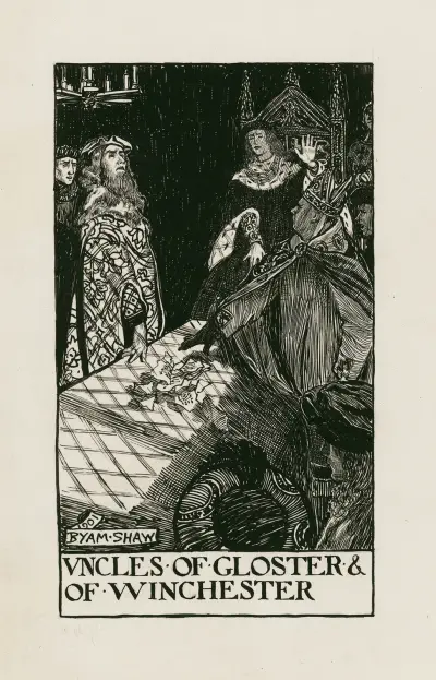King Henry VI, part 1; Uncles of Gloster & of Winchester av Byam Shaw