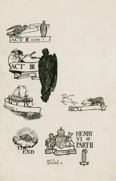 King Henry VI, part 2; Headings av Byam Shaw