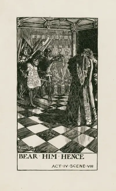 King Henry VI, part 3; Bear him hence Act IV Scene VIII av Byam Shaw