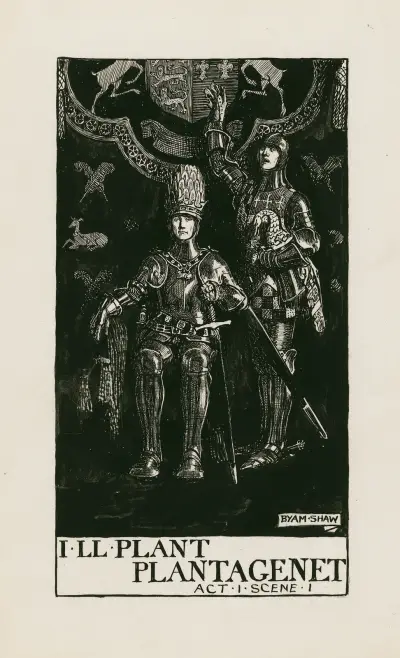 Kung Henrik VI, del 3; Jag planterar Plantagenet, akt I scen I av Byam Shaw