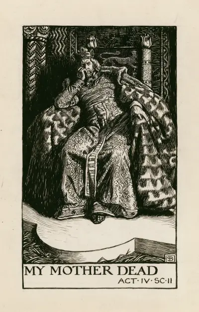 Kung Johan; Min mor är död, akt IV scen II av Byam Shaw