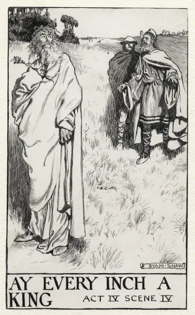 König Lear; Ay every inch a King Akt IV Szene IV von Byam Shaw