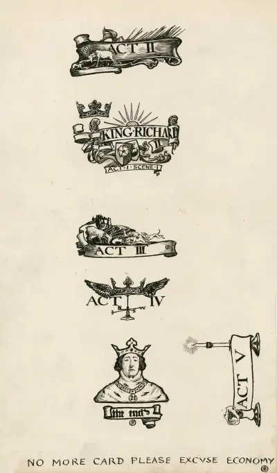 King Richard II; Headings av Byam Shaw