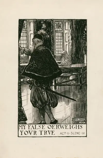 Measure for measure; My false oerweighs your true Act II Scene IV av Byam Shaw