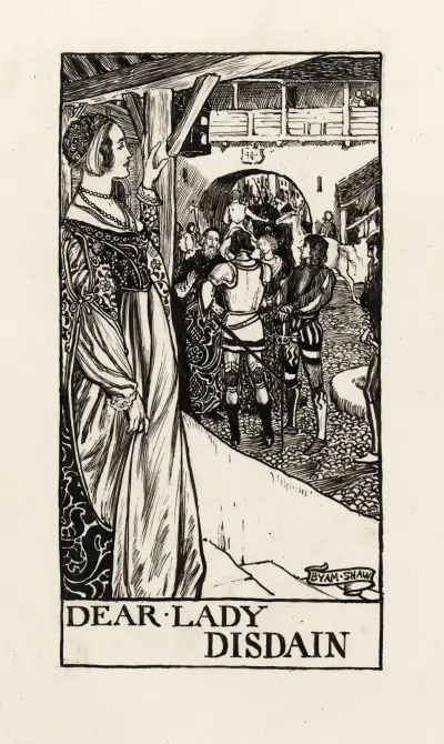 Mycket väsen för ingenting; Kära lady Disdain akt I scen I av Byam Shaw