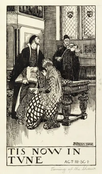 Så är den nu i takt (Akt III, scen I) av Byam Shaw
