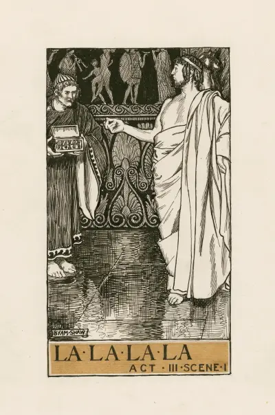 Timon von Athen; La La La La Akt III Szene I von Byam Shaw