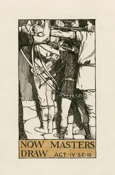Titus Andronicus; Nun, Herren, zieht von Byam Shaw