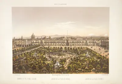Garden in the public square. av C. Castro