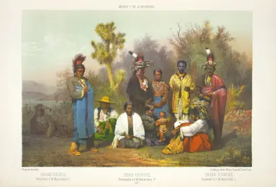 Indian Kikapoos, presented to H.M. Maximilien 1-r av C. Castro