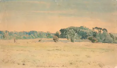 Landskap från Frederiksborg av P. C. Skovgaard