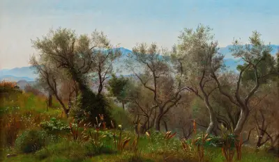 Olive Trees near Olevano av P. C. Skovgaard