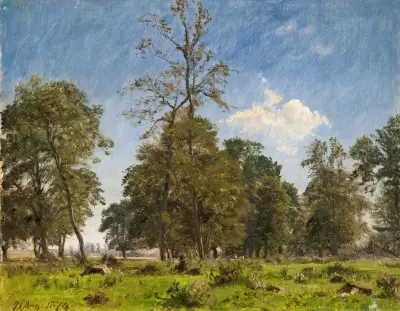 On the Outskirts of Knabstrup Dyrehave av P. C. Skovgaard