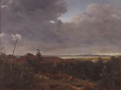 View of Frederiksværk from Tisvilde Wood, North Zealand av P. C. Skovgaard