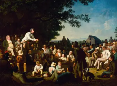 Stump Speaking av George Caleb Bingham