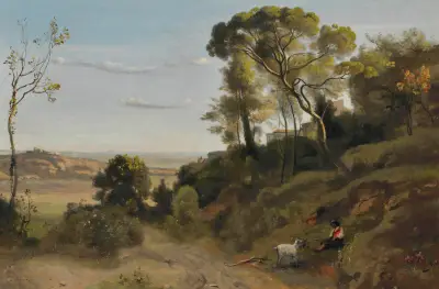 Campagne De Naples av Jean-Baptiste-Camille Corot