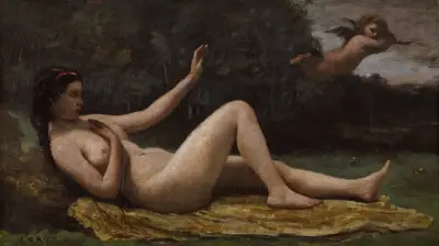 Evocation of Love av Jean-Baptiste-Camille Corot