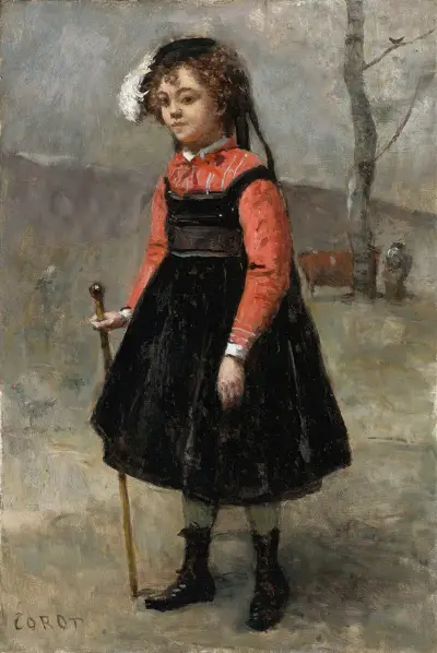 La Petite Pie av Jean-Baptiste-Camille Corot