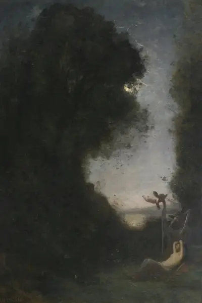 Le Sommeil de Diane av Jean-Baptiste-Camille Corot