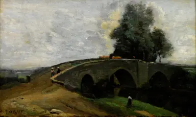 Le vieux pont av Jean-Baptiste-Camille Corot