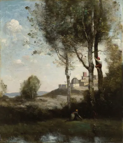 Les Dénicheurs Toscans av Jean-Baptiste-Camille Corot