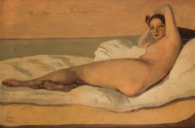 Marietta av Jean-Baptiste-Camille Corot