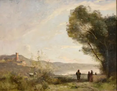 Souvenir des rives méditerranéennes av Jean-Baptiste-Camille Corot
