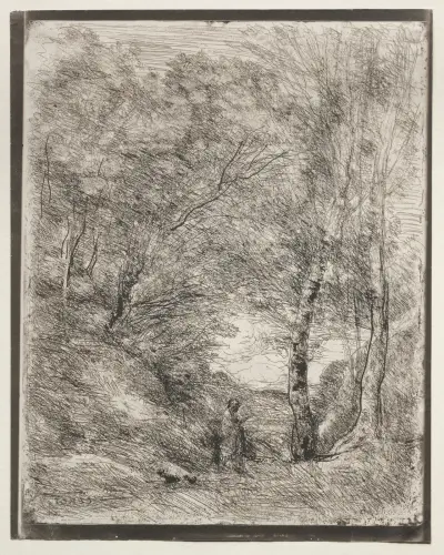 The Gardens of Horace av Jean-Baptiste-Camille Corot