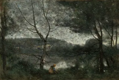 Ville-d’Avray, 1870 av Jean-Baptiste-Camille Corot