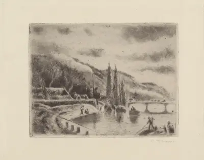 Côte Ste-Catherine, Rouen av Camille Pissarro