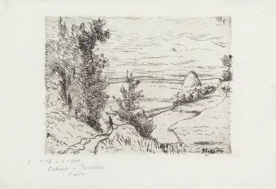 Coteaux à Pontoise av Camille Pissarro