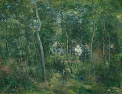 Edge of the Woods Near L’Hermitage, Pontoise av Camille Pissarro