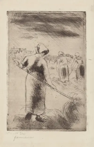 Faneuses, 1890 – nr 2 av Camille Pissarro