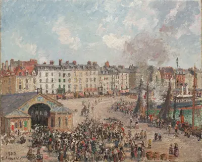Fishmarket av Camille Pissarro