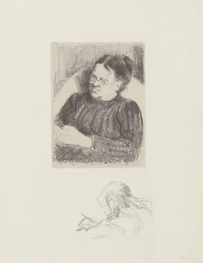 Grand-mère (la femme de l’artiste), 1895 av Camille Pissarro