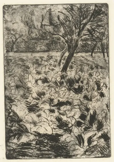 Het knollenveld av Camille Pissarro