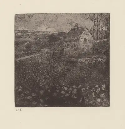 La masure av Camille Pissarro