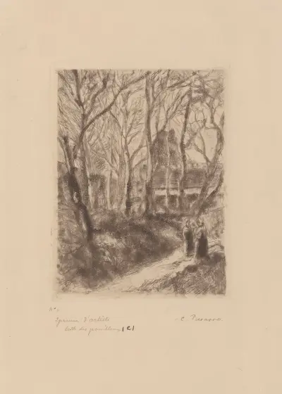 La sente des pouilleux av Camille Pissarro
