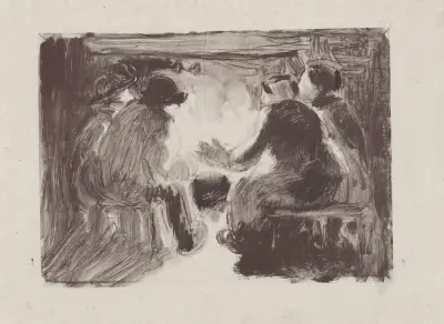 Le foyer av Camille Pissarro
