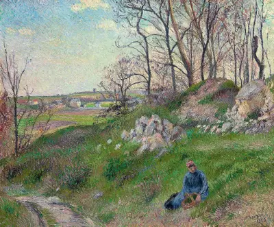 Les carrières du Chou, Pontoise av Camille Pissarro