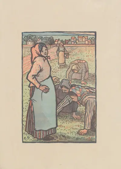 Les sarcleuses av Camille Pissarro