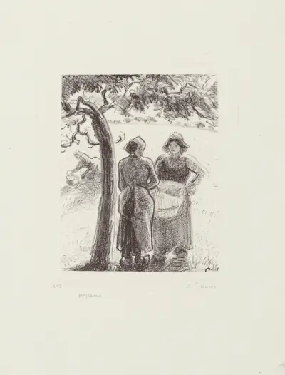 Paysannes av Camille Pissarro