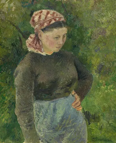 Peasant Woman av Camille Pissarro