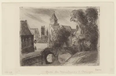Quai des Ménétriers, à Bruges., 1894 – nr 2 av Camille Pissarro