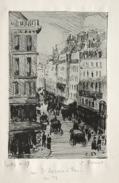 Rue Saint-Lazare, Paris, 1897 – nr 2 av Camille Pissarro