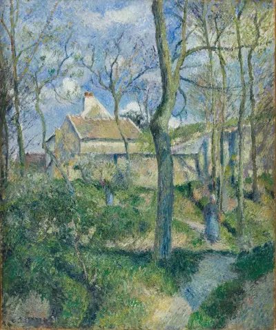 The Path to Les Pouilleux, Pontoise av Camille Pissarro